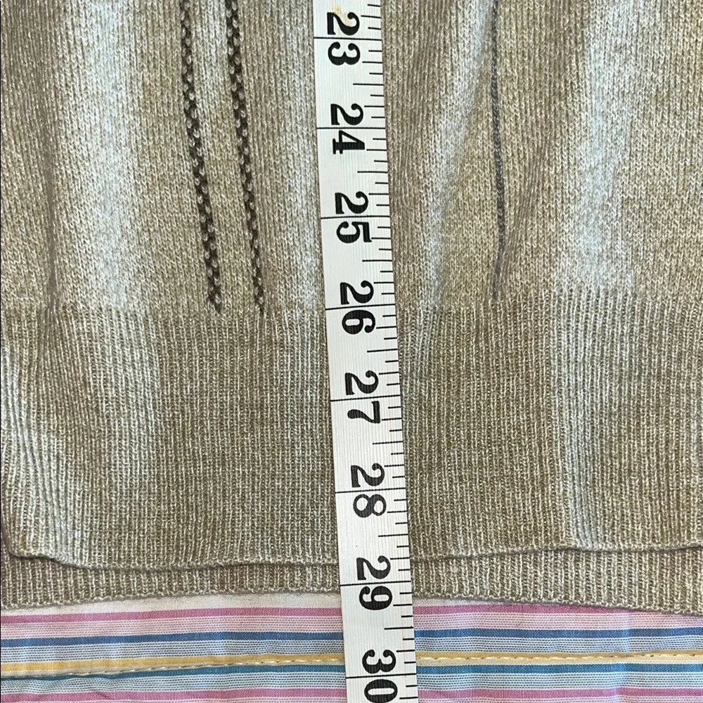 Dockers V-Neck Plaid Sweater Vest in Light Oat‎ XL NWT